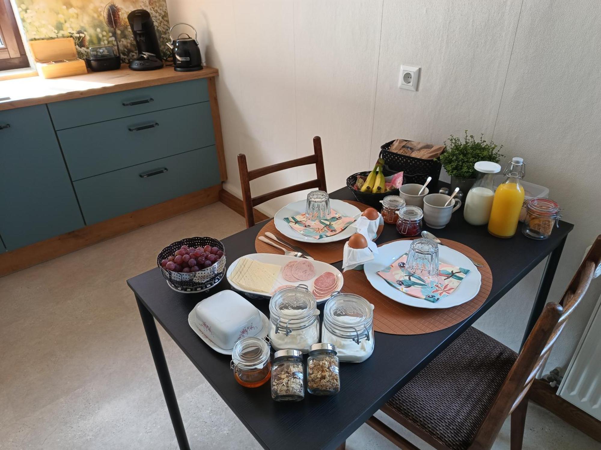 Minicamping Und B&B Apartment Hintergarten Niederorschel Esterno foto